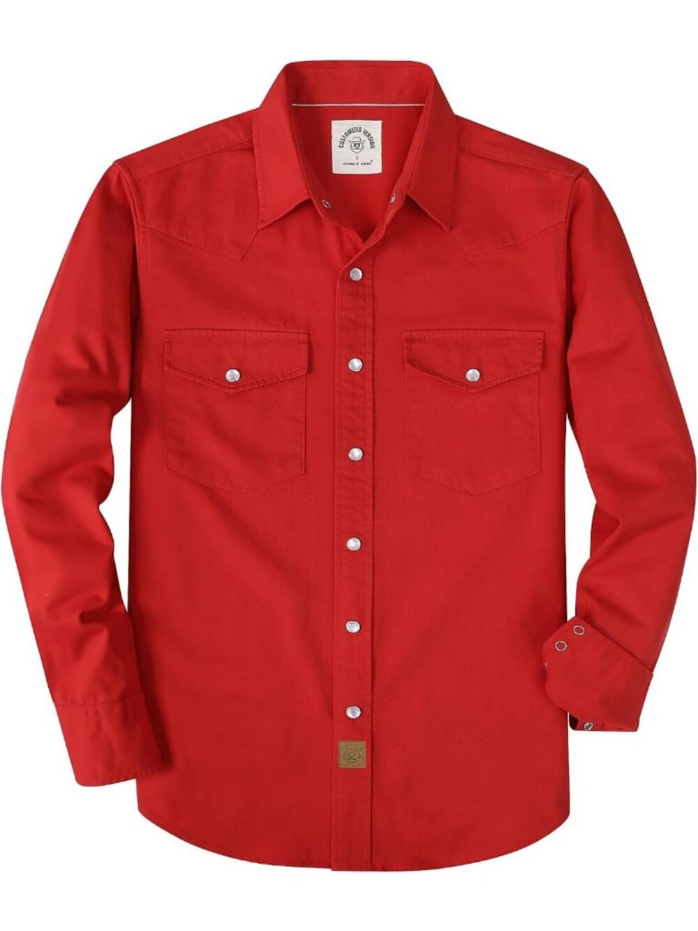 Men's Long Sleeve Pearl Snap Shirt - Western Casual Workwear, 7.2 oz Lightweight